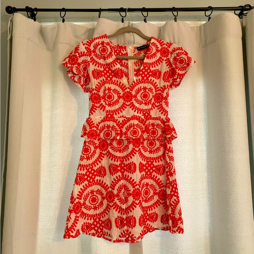 Red Embroidered Pretty Little Thing Dress from ASOS